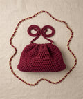 Sac à main crocheté chaîne dorée
